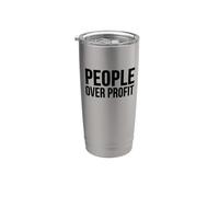 Activiste - Personnes au-dessus du profit Gobelet isotherme en acier inoxydable double paroi