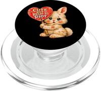 Activiste rétro Bunny Heart, Mignonne mais prête à Faire des émeutes PopSockets PopGrip pour MagSafe
