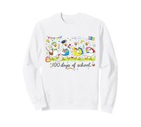 Activité Amusante de 100 Jours d'école pour Enfants avec des Canards et des oies Sweatshirt