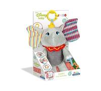 Clementoni - 17297 - Peluche Premières activités - Disney Dumbo - Jouet bébé, 6 Mois et Plus Multicolore