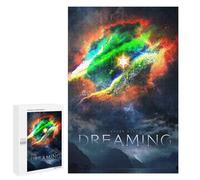 Activité Décorative - Never Stop Dreaming, Puzzle Décoratif en Bois, 1000 PCS; pour Partager Un Moment Autour De La Table