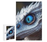 Activité Décorative - White Dragon Blue Eye, Jeu D’Assemblage en Bois, 1000 PCS, pour Un Loisir Créatif en Intérieur