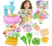 Activité Manuelle Enfant, Jeu Fille 3 4 5 6 7 8 9 10 Ans Loisir Créatif | Bricolage Fabrication Fleurs Jouet, Atelier Creatif Enfant, DIY Flower Making Kit, Jeux Educatif, Cadeau Anniversaire Noël