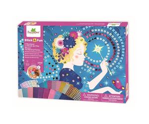 Activité mosaïques XL - SYCOMORE - Stick'n Fun Le Monde des Fées - 5 tableaux - Plus de 2000 éléments