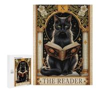 Activité sans Écran : Cat Tarot Card The Reader, 500 PCS, Puzzle Décoratif en Bois, pour Un Loisir Créatif en Intérieur