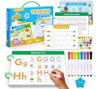 Activités d'apprentissage préscolaire, 54 pages réutilisables, livres de traçage pour enfants de 3 à 5 ans, livre d'activités pour tout-petits, cahiers d'exercices d'écriture pour la maternelle, jouet