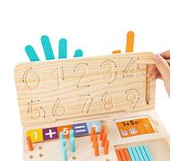 Activités D'apprentissage Préscolaire - Jouet En Bois De Compétence Motrice De 14 Cm, Jeu De Construction Sensorielle Pour Enfants, Outil Éducatif Pour L'Entraînement De La Coordination Fine | P