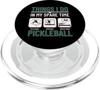 Activités de Pickleball Que Je Fais Pendant Mon Temps Libre | Funny Pickleball PopSockets PopGrip pour MagSafe