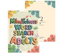 Activités de recherche de mots - Jeux d'entraînement mental portable, Pages de relaxation de la pleine conscience, livre d'exercices de pensée vocabulaire | Défis d'engagement cérébral calme pour