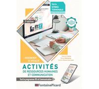 Activités de ressources humaines et communication terminale stmg Tout le programme RH et Communication, 3ème édition - Clémence Codron - Fontaine Picard Eds - broché - Scolaire / Universitaire