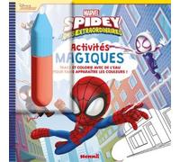 Marvel Spidey et ses amis extraordinaires - Activités magiques - Livre d'activités et de coloriage magique à l'eau avec un feutre - Dès 3 ans