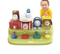 Activités musicales : apprentissage de la cause et des effets, jouet éducatif avec son animal, jeu interactif coloré et brillant pour enfants | Jeu musical de développement précoce paire