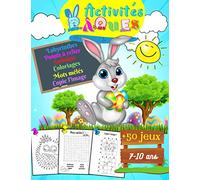 Activités Pâques + de 50 jeux : 7-10 ans: livre d'activités pour enfants / labyrinthes, mots mêlés, coloriages, points par points, sudokus et plus ... paques / Cadeau pour enfants / Grand format