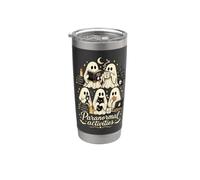 Activités paranormales Fantômes mignons Humour effrayant Gobelet isotherme en acier inoxydable double paroi