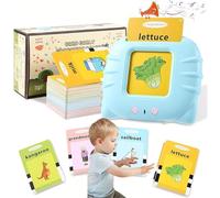 Activités pour aider les tout-petits à parler et discours de poche pour les de 2 ans,Jouets portables intelligents pour tout-petits, cartes Flash parlantes - Dispositif d'éducation précoce à carte rég