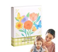 Activités Printanières pour, Kit Créatif Fleurs en Papier, Jouet Créatif à Base de Feuilles Teintes à l'Aquarelle pour Bouquet, Cadeau pour la Fête des Mères, Sénior, Loisirs Intérieurs,