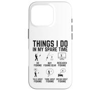 Activités que je fais pendant mon temps libre : pêche, père pêcheur, plein air Coque pour iPhone 16 Pro