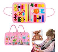 Activity Book - Kids Sensory Toys 28x23x3cm | Learning Toys, Fine Motor Activities Preschool Supplies, Life Skills Development Toy Road Trip Games For Birthday Holiday