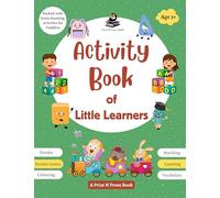 Activity Book of Little Learners - Puzzles, Number Games, Colouring, Matching, Counting and Vocabulary - Packed with Brain Boosting Activities for Toddlers
