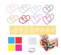 Activity Paper - Portable Crafts Supplies And Decorative Ornament Art Set For School And Home, Quick-Dry Smooth Texture Finish, Easy-Cut Shapes, Toys & Games, Clear For Window