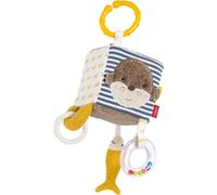Activity-Würfel Otter-Motorik-Spielzeug mit Greifelementen zum Aufhängen-Für Babys und Kleinkinder AB 0+ Monaten-Maße: 10 x 10 cm