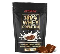 Activlab 100% Whey Premium - Chocolat 500g, 16 Portions x 23g Protéines en Poudre, 6.9g BCAAs, Glutamine, Faible en Sucre et Graisse, Développement et Régénération Musculaire