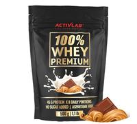 Activlab 100% Whey Premium - Chocolat Beurre de Cacahuète 500g, 16 Portions x 23g Protéines en Poudre, 6.9g BCAAs, Glutamine, Faible en Sucre et Graisse, Construction et Récupération Musculaire