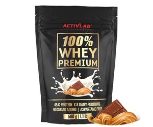 Activlab 100% Whey Premium - Chocolat Beurre de Cacahuète 500g, 16 Portions x 23g Protéines en Poudre, 6.9g BCAAs, Glutamine, Faible en Sucre et Graisse, Construction et Récupération Musculaire