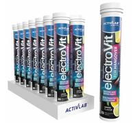 Activlab ElectroVit Hangover Post-Party Support avec glucose, électrolytes et extraits de plantes, 14 x 20 comprimés effervescents, arôme de citron, sodium, potassium, zinc, magnésium, B6, vitamine C