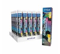 Activlab ElectroVit Hangover Post-Party Support avec glucose, électrolytes et extraits de plantes, 25 x 20 comprimés effervescents, arôme citron, sodium, potassium, zinc, magnésium, B6, vitamine C