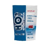 Activlab Hot Sport Drink 1000g, isotonique, électrolytes, vitamines, L-Carnitine - Cerise