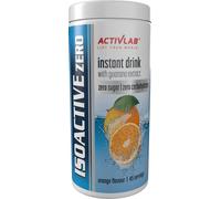 Activlab ISOACTIVE ZERO goût orange - boisson isotherme sans sucre avec électrolytes et extrait de guarana, 225g, sans calories, vitamines B