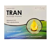 Activlab Pharma Tran 500 mg - Vitamines A, D et oméga-3 pour les défenses immunitaires, 60 gélules