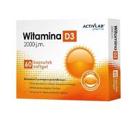 Activlab Pharma Vitamine D3 2000 Iu - Soutien Immunitaire de Haute Puissance Force Osseuse, 60 Capsules