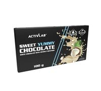 Activlab Sweet Yummy Chocolate - Chocolat blanc avec noix de coco râpée Sans sucre ni huile de palme | 100 g
