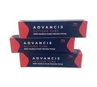 Activon Tube 20g, 3-pcs, Miel de Manuka de Grade Médical pour le Soin des Plaies, Ulcères et Escarres - Antibactérien Naturel et Cicatrisant - 100% Pur