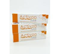 Activon Tube 20g, 3-pcs, Miel de Manuka de Grade Médical pour le Soin des Plaies, Ulcères et Escarres - Antibactérien Naturel et Cicatrisant - 100% Pur