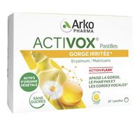 Activox Pastilles Pour La Gorge Arôme Miel/Citron 24 Pièces