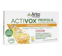 Activox Propolis Sans Sucre Goût Miel-Citron Dès 6 Ans 20 Comprimés À Sucer