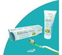 ActivOzone Ozone Dental Fresh, Dentifrice aux Huiles Ozonisées d'Olive et de Tournesol, Aloe Vera et Huile de Menthe, Sans Fluor. 75 ml