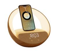 ActivPro Station d'accueil Intelligente | 4en1 | Station de Chargement sans Fil | Haut-Parleur Bluetooth | Horloge numérique | Lampe de Nuit | Lumière d'ambiance | Chargement sans Fil Rapide de 15W |