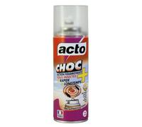 ACTO | AÉROSOL 100 ML «CHOC» ACTION FOUDROYANTE | Contre les infestations de blattes, mouches, moustiques, mites, puces, punaises, araignées... | CHOC11