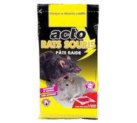 ACTO | PÂTE APPÂT Contre Les Rats Noirs, Rats d’égout et Souris. | Facile d'utilisation | PAT6