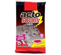 ACTO | PÂTE APPÂT Souris | Appât souricide anticoagulant de dernière génération | SOU11, NOIR, ROUGE,JAUNE, Taille unique