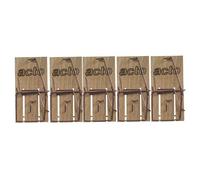 ACTO Pièges à SOURIS - lot de 5 Tapettes en bois-