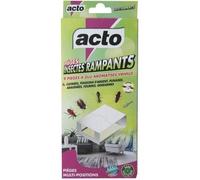 ACTO | PIÈGES À GLU AROMATISÉS VANILLE SPÉCIAL INSECTES RAMPANTS | RAMP6, Vert/Jaune/Rouge/Noir