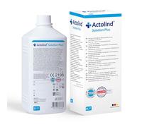 Actolind Solution Plus 1000 ml - solution antiseptique pour irrigation des plaies. Nettoyage et hydratation indolores des plaies aiguës, chroniques et infectées. CE III, MPG, PHMB.