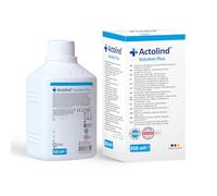 Actolind Solution Plus 350 ml - solution antiseptique pour irrigation des plaies. Nettoyage et hydratation indolores des plaies aiguës, chroniques et infectées. CE III, MPG, PHMB.
