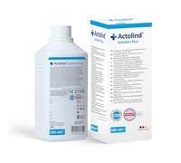 Actolind Solution Plus 500 ml - solution antiseptique pour irrigation des plaies. Nettoyage et hydratation indolores des plaies aiguës, chroniques et infectées. CE III, MPG, PHMB.