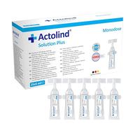 Actolind Solution Plus Monodose 25x5 ml - solution antiseptique pour irrigation des plaies. Nettoyage et hydratation indolores des plaies aiguës, chroniques et infectées. CE III, MPG, PHMB.